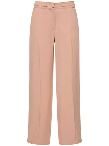 Pantalones Baggy Rectos Con Ganchos - MUGLER - Modalova