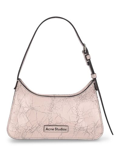 Bolso De Hombro Micro Platt De Piel Craquelada - ACNE STUDIOS - Modalova