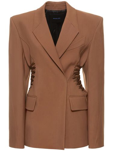 Chaqueta Oversize Con Cordones - MUGLER - Modalova