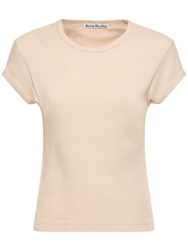 Camiseta De Algodón Jersey - ACNE STUDIOS - Modalova