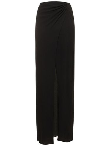 Phoebe Stretch Silk Midi Wrap Skirt - THE ANDAMANE - Modalova