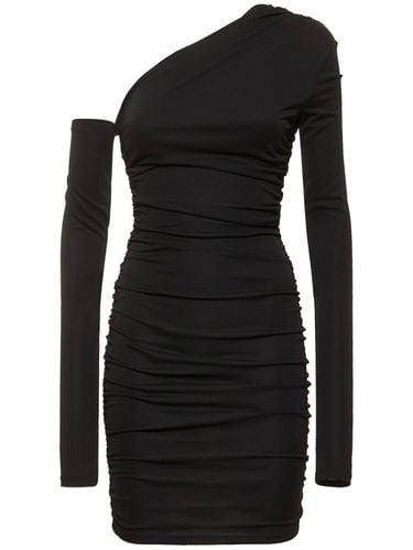 Vestido Midi De Jersey Drapeado Stretch - THE ANDAMANE - Modalova