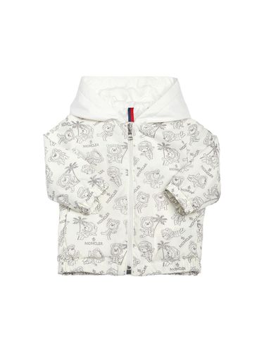 Chaqueta De Nylon Estampada - MONCLER - Modalova