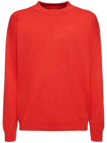 Sweater Aus Baumwoll/seidenstrick Mit Logo - FERRARI - Modalova