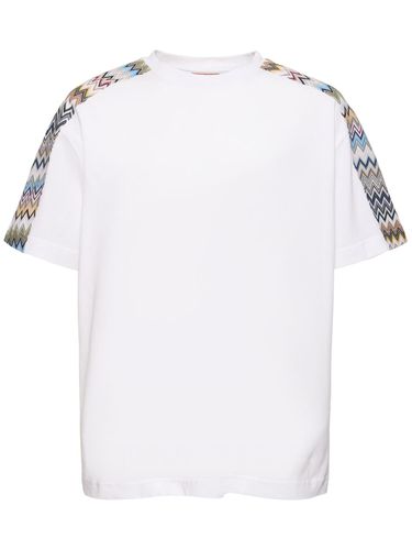 Cotton Jersey T-shirt - MISSONI - Modalova