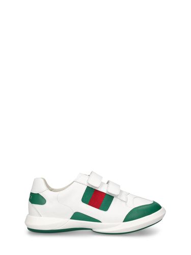 Sneakers Tribanda De Piel - GUCCI - Modalova