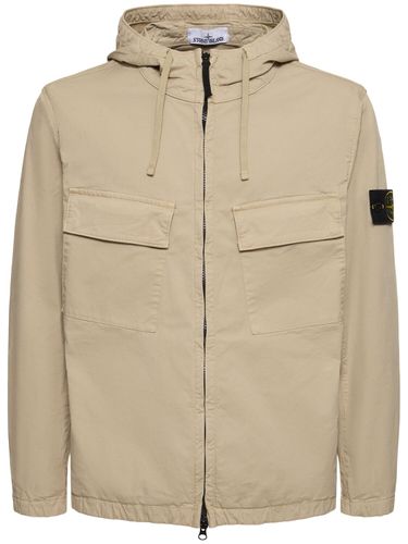 Chaqueta Con Cremallera Con Capucha - STONE ISLAND - Modalova