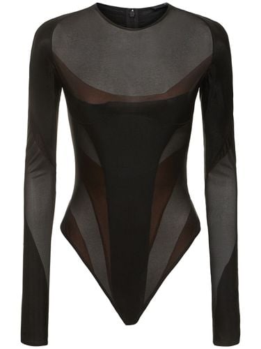 Body In Jersey Di Nylon - MUGLER - Modalova