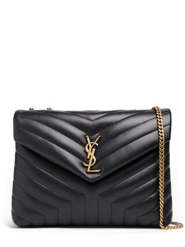 Bolso Mediano Loulou De Piel Pespunteada - SAINT LAURENT - Modalova