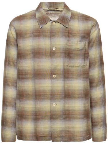 Camicia Boxy Fit In Lino E Cotone Check - OUR LEGACY - Modalova