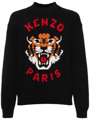 Suéter De Punto De Algodón - KENZO PARIS - Modalova