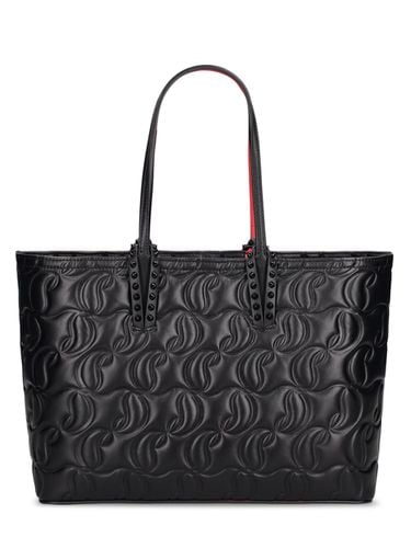 Kleine Tote Aus Leder Mit Prägung "cabata" - CHRISTIAN LOUBOUTIN - Modalova