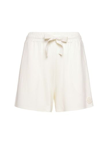 Shorts De Viscosa - MONCLER - Modalova