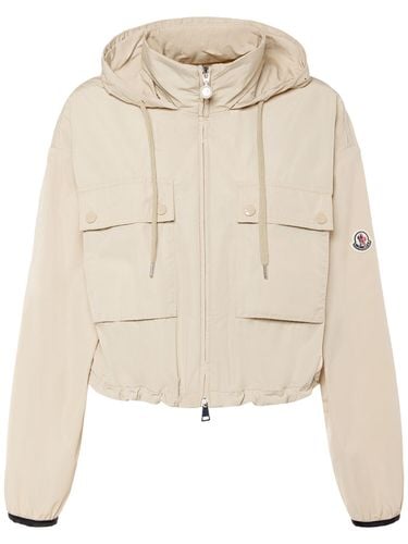 Parka Leda In Misto Cotone - MONCLER - Modalova