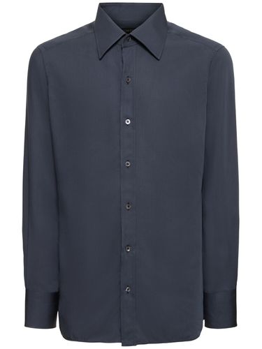 Camicia Slim Fit In Popeline - TOM FORD - Modalova