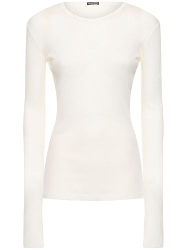 Fiene Ribbed Cotton Long Sleeve Top - ANN DEMEULEMEESTER - Modalova