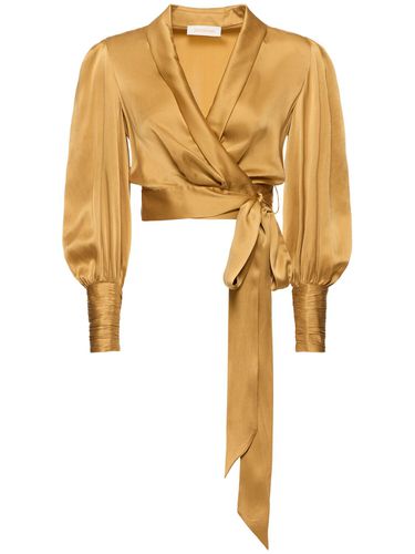 Silk Wraparound Blouse - ZIMMERMANN - Modalova