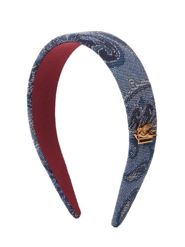 Cerchietto Fiore In Denim - ETRO - Modalova