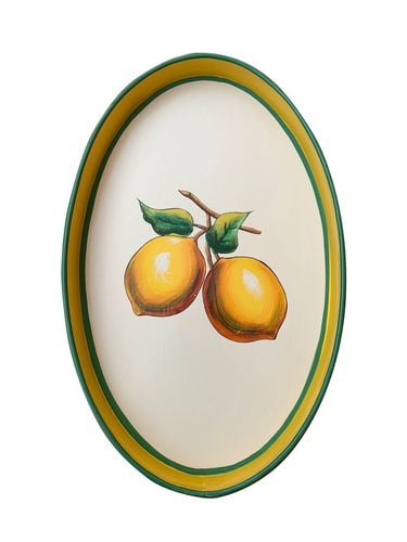 Flora Hand-painted Iron Tray - LES OTTOMANS - Modalova