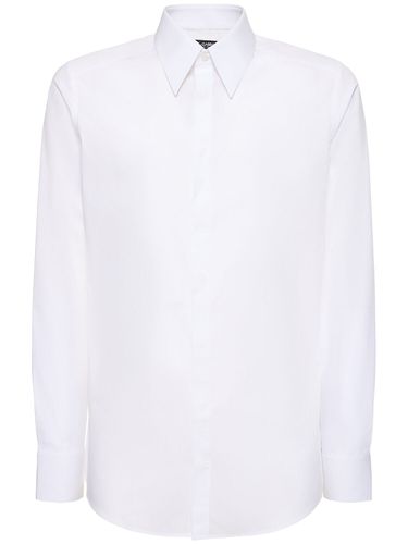 Cotton Poplin Shirt - DOLCE & GABBANA - Modalova