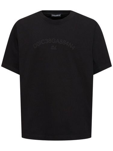 Camiseta De Algodón Jersey - DOLCE & GABBANA - Modalova