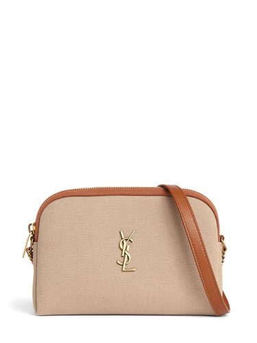 Pochette Gaby In Cotone Con Chiusura Con Zip - SAINT LAURENT - Modalova