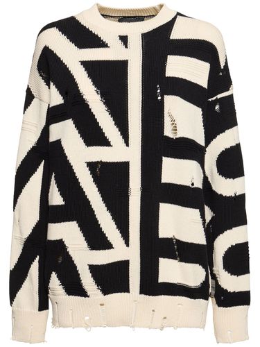 Maglione Oversize Distressed Monogram - MARC JACOBS - Modalova