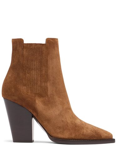 Botas Chelsea De Piel 95mm - SAINT LAURENT - Modalova