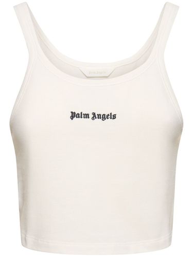 Tanktop Aus Baumwolljersey Mit Logo - PALM ANGELS - Modalova