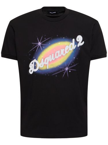 Bedrucktes T-shirt Aus Baumwolljersey - DSQUARED2 - Modalova