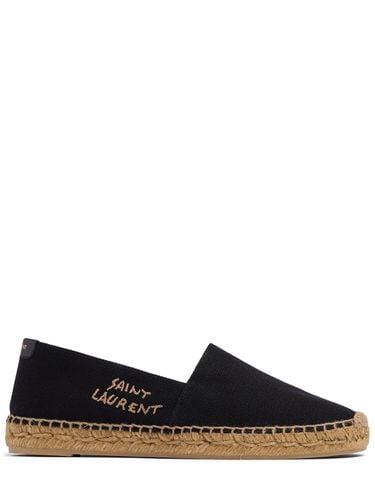 Mm Hohe Espadrilles Aus Canvas - SAINT LAURENT - Modalova