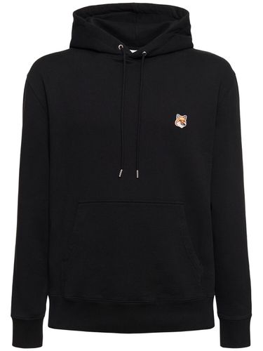 Hoodie Aus Baumwolljersey Mit Patch - MAISON KITSUNÉ - Modalova