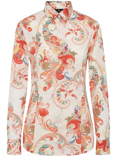 Printed Poplin Cotton Shirt - ETRO - Modalova