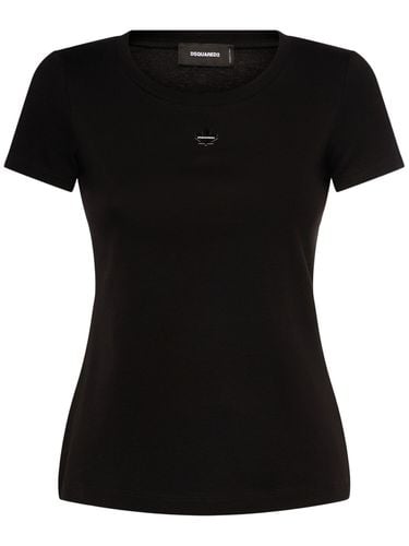 Ribbed Cotton T-shirt - DSQUARED2 - Modalova