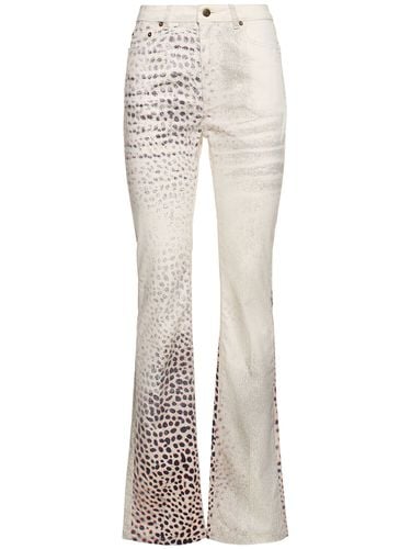 Drillich-jeans Mit Haimuster - ROBERTO CAVALLI - Modalova