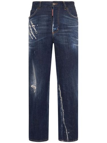 Jeans Dritti Vita Alta Boston - DSQUARED2 - Modalova