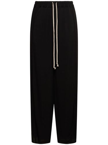 Pantalones De Cupro Stretch - RICK OWENS - Modalova