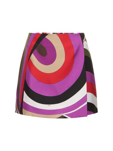 Printed Silk Twill Mini Skirt - PUCCI - Modalova