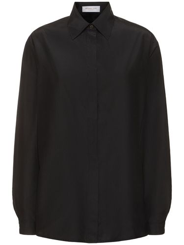 Silk & Cotton Taffeta Shirt - MICHAEL KORS COLLECTION - Modalova