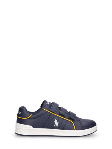 Sneakers De Piel Sintética Con Correas - POLO RALPH LAUREN - Modalova