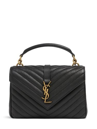 Medium Collège Quilted Leather Bag - SAINT LAURENT - Modalova