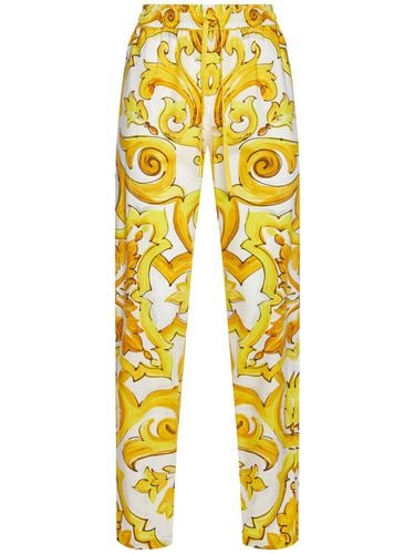 Weite Hose Mit Elastischem Bund - DOLCE & GABBANA - Modalova