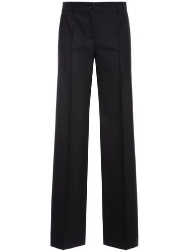 Weite Hose Aus Stretch-wolle - DOLCE & GABBANA - Modalova