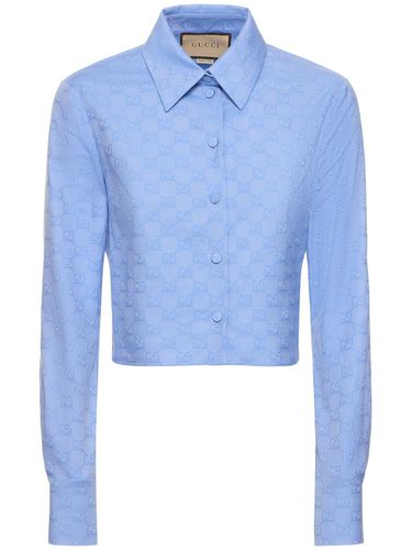 Camisa De Algodón - GUCCI - Modalova