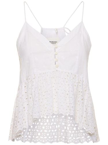 Sogane Cotton Top W/ Embroidery - MARANT ETOILE - Modalova