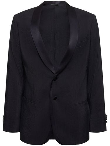 Silk Blend Tuxedo Jacket - GIORGIO ARMANI - Modalova