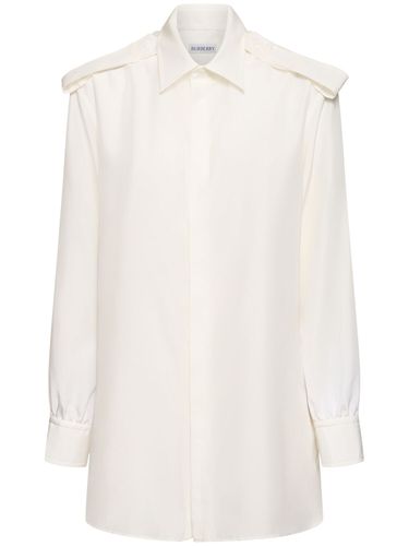 Double Cuff Silk Shirt - BURBERRY - Modalova