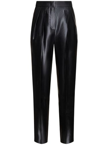 Silk & Linen High Waist Straight Pants - GIORGIO ARMANI - Modalova