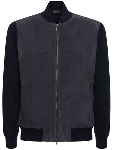 Chaqueta Bomber De Cashmere Y Ante - LORO PIANA - Modalova