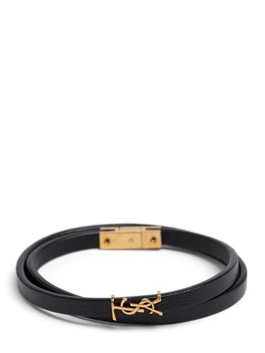 Armband Aus Leder „monogram“ - SAINT LAURENT - Modalova